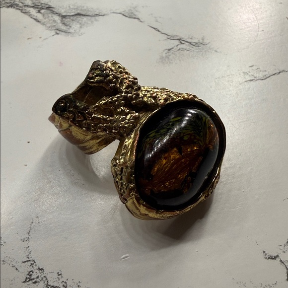 Yves Saint Laurent Jewelry - AUTHENTIC Yves Saint Laurent Gold Sculpted Ring